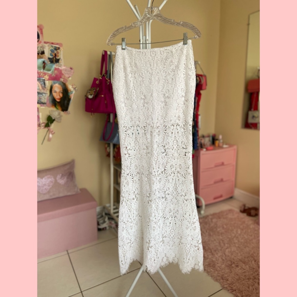White Lace Skirt - image 1